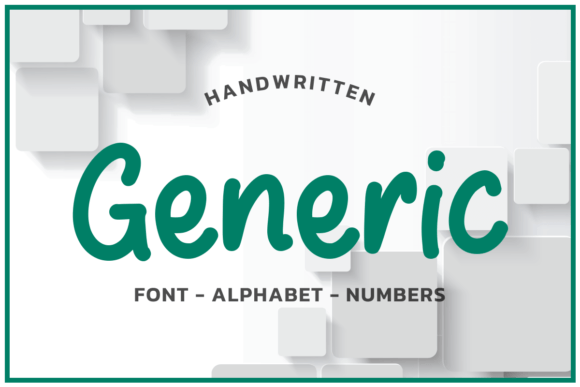Download Generic Viridian Font Aplhabet - Generic Collection
