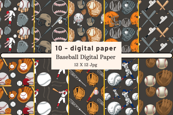 Download Baseball Digital Paper - Digital Collection