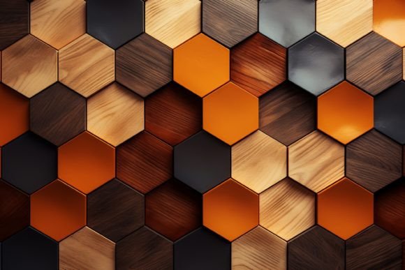 Download Hexagonal Wood Pattern Background - Wood pattern Collection