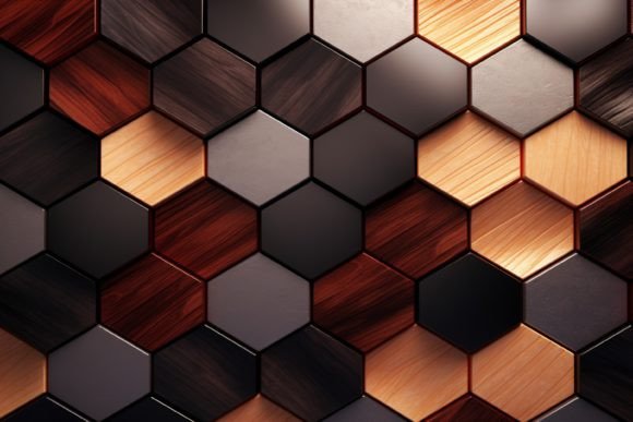 Download Hexagonal Wood Pattern Background - Wood pattern Collection