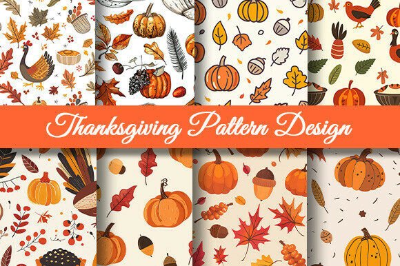 Download Autumn Fall Pattern Digital Paper - Digital Collection