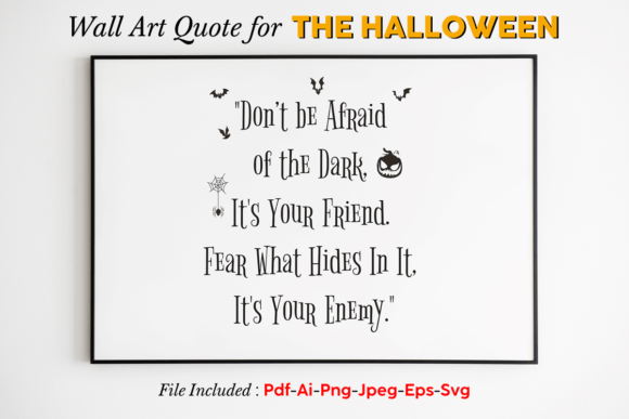 Download Halloween Wall Art Quote, Digital Print. - Digital Collection