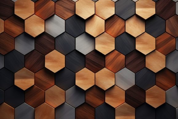 Download Hexagonal Wood Pattern Background - Wood pattern Collection