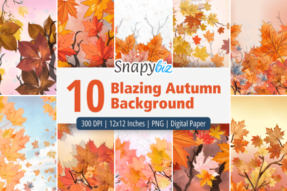 Download Fall Autumn Seamless Digital Background - Digital Collection