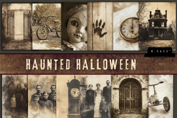 Download Victorian Spooky Halloween Digital Print - Digital Collection