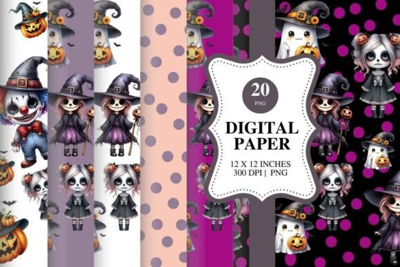 Download Halloween Digital Paper Bundle - Digital Collection