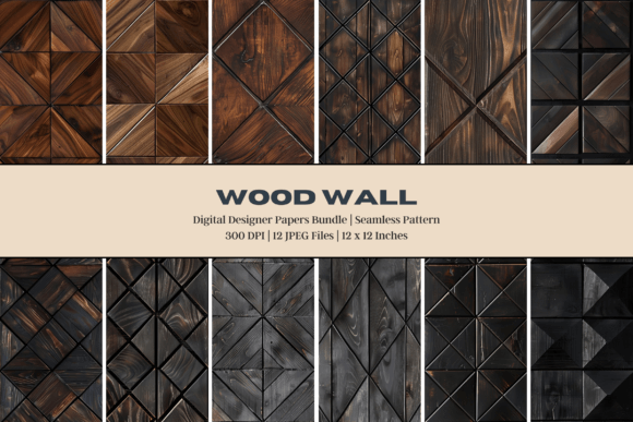 Download Natural Wood Wall Digital Paper - Digital Collection