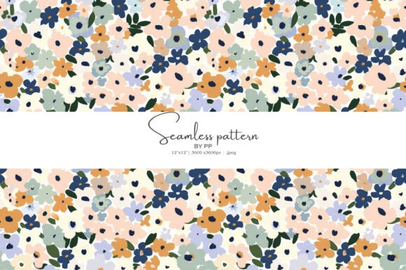 Download Retro Floral Seamless Pattern Jpeg - Premium Resources