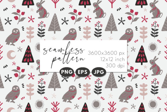Download Winter Seamless Patterns. Digital Paper - Digital Collection