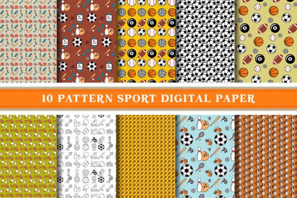 Download Sport Digital Paper Pattern - Digital Collection