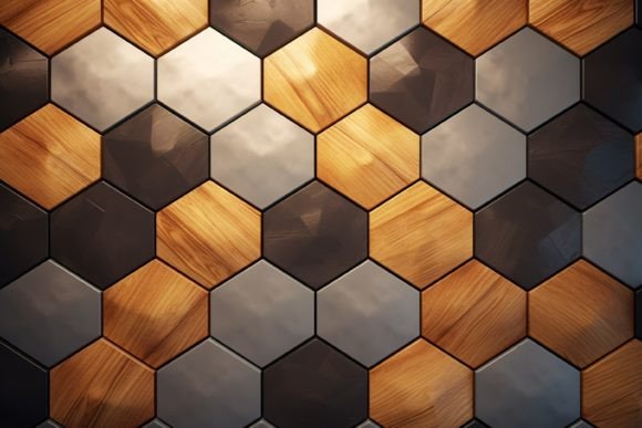 Download Hexagonal Wood Pattern Background - Wood pattern Collection